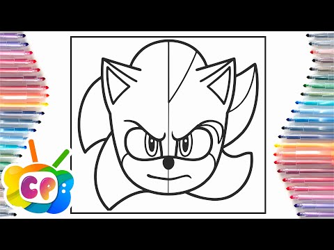 Sonic Shadow in one face coloring page/Sonic coloring pages/ Cartoon - On&On [NCS Release]