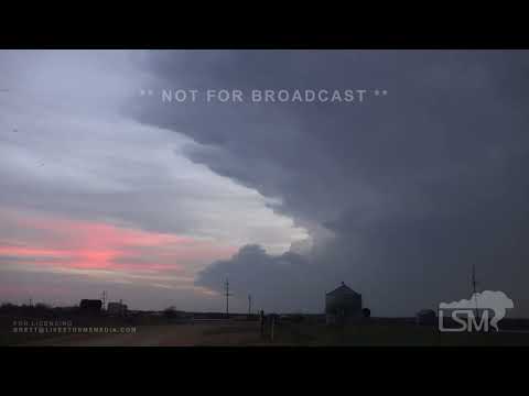 03-23-2023 Seymour to Bowie, TX - Severe Storms, Shelf Cloud and Lightning after Dark