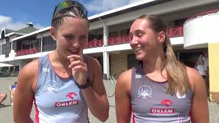 Zosia Pietrzak i Anita Szymborska - uśmiechnięte wioślarki z Płocka. Popłynęły ze sobą ostatni raz!