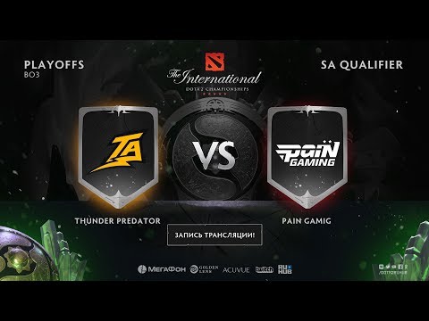 Thunder Predator vs Pain Gaming, The International SA QL, game1 [Lum1Sit, Mortalles]