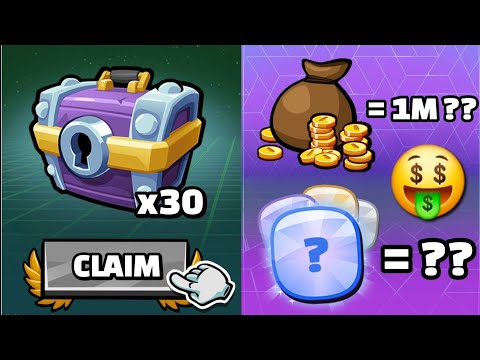 UNLIMITED COINS!! 🤑 30 EPIC CHEST OPENING 😋 - Hill Climb Racing 2