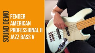 Video thumbnail for Fender American Professional II Jazz Bass V - Sound Demo (no talking) by Bass Bonedo