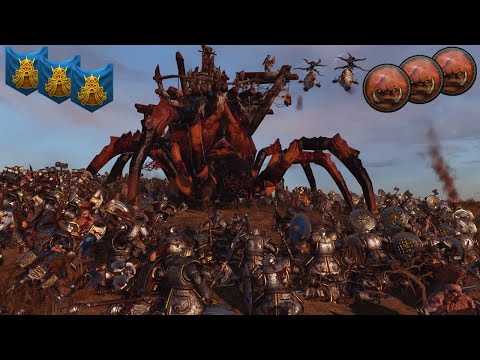 One of my Favorite Total War Warhammer Multiplayer Battles - Dwarfs vs. Greenskins 3v3