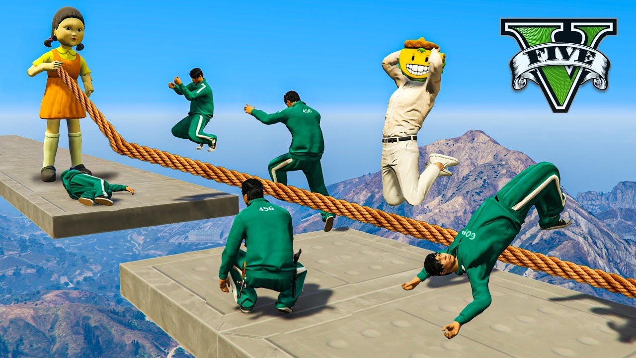 ENTRO EN EL JUEGO DEL CALAMAR 3 EN GTA 5 ONLINE