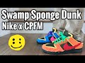 Nike X CPFM Blue Swamp Sponge Dunk Review On Feet