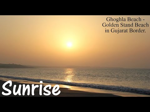 Sunrise Point, Ghoghla Beach in Gujarat Border.