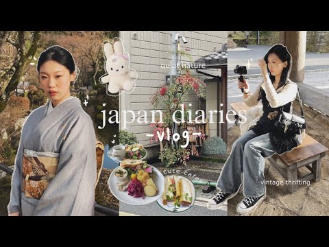 japan vlog 🩰 ☁️ tokyo thrifting, visiting shrines, yummy desserts, exploring cafes & friends