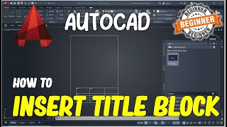 AutoCAD How To Insert Title Block
