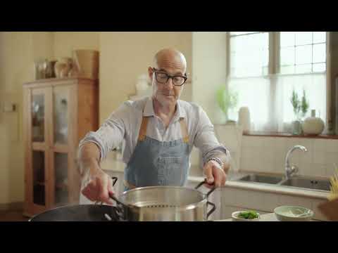 Stanley Tucci's Pasta with Fresh Cherry Tomatoes and Basil | Tucci by GreenPan™