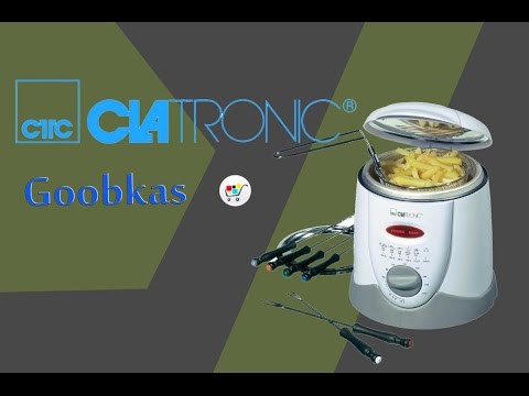 Clatronic Fondue gruzdintuvė FFR 2916 balta/pilka video