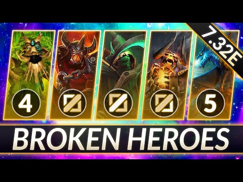 1 MOST BROKEN HERO for EVERY ROLE in Patch 7.32E - NEW META Tier List - Dota 2 Guide