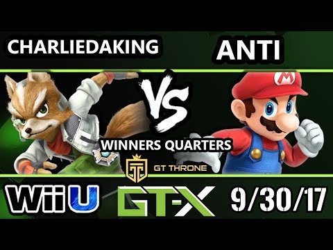 GTX 2017 Smash 4 - MSF | ANTI (Mario) Vs. LH | Charliedaking (Fox) Wii U Winners Quarters