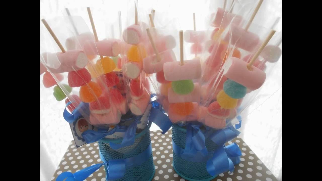 COMO HACER BROCHETAS DE CHUCHES PARA COMUNIONES Y BODAS 1