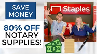 Save Money & Get up to 80% OFF Notary Office Supplies! Loan Signing System Partnership with Staples!