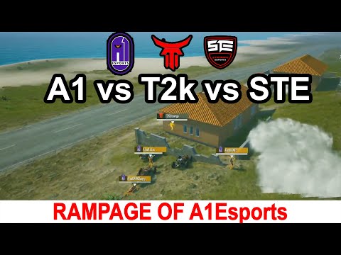 A1 Esports vs T2K vs STE INTENSE FIGHT | BLUSTER OF A1Esports