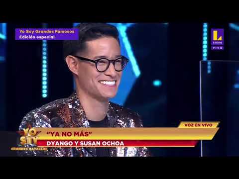 dyango ft susan ochoa cantan ya no mas y hacen una gran presentacion yo soy grandes famosos