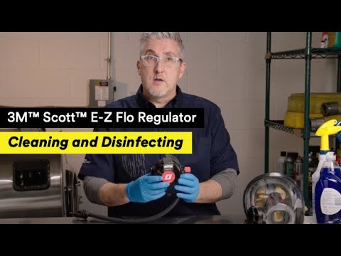 3M™ Scott™ E-Z Flo Regulator | Cleaning and Disinfecting