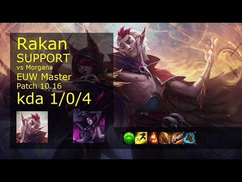 Rakan Support & Lucian vs Morgana & Ezreal - EUW Master 1/0/4 Patch 10.16 Gameplay