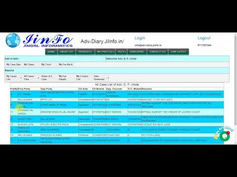 Advocate Case Diary