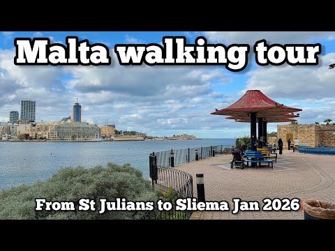 Winter walk in Malta - St Julians to Sliema