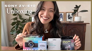 Sony ZV-E10 & Accessories Unboxing | Sample Footage vs. iPhone for YouTube