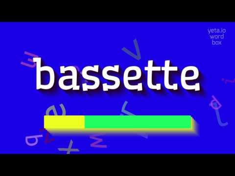How to say "bassette"! (High Quality Voices)