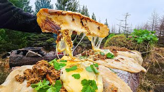 Is this the ULTIMATE Grilled Cheese? | ASMR Outdoor Cooking