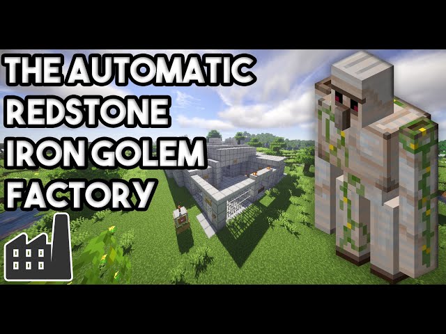 Automatic Redstone Iron Golem Factory Minecraft Map