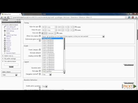 Moodle for Mobile Learning Tutorial Quiz Setup | packtpub com