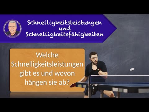 Schnelligkeitsleistungen und Schnelligkeitsfähigkeiten