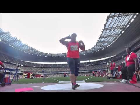 Paris  Women's Shot Put throw 2015