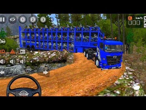 💥Bike Transport Truck Offroad Challenge | Bus Simulator Indonesia | Offroad Heavy Truck Mod Bussid🚦