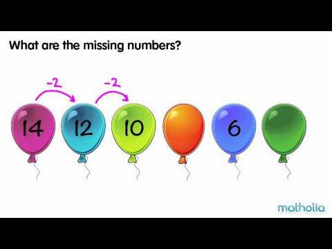 Number Patterns Identifying Missing Numbers
