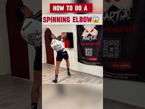 How to throw a spinning elbow! #muaythai #learn #boxing #mma #combatsports #kickboxing #martialarts
