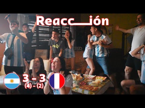 REACCIÓN DE AMIGOS - FINAL DEL MUNDO | ARGENTINA 3 (4) - 3 (2) FRANCIA | Qatar 2022