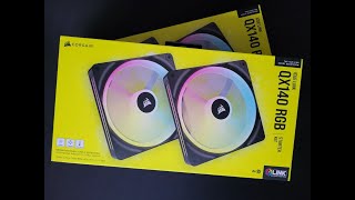 Unboxing: Corsair QX140 RGB Fan Kit + Base 140mm fan. Coupon in the description - On SALE.