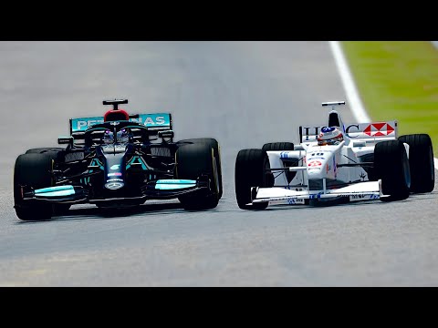 Mercedes F1 2021 vs Stewart F1 1998 at Spa