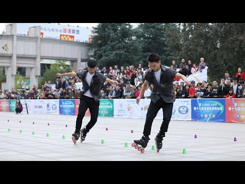 张颢 叶浩钦 2016 Asian Championship Pair Slalom 1st , Zhang Hao , Ye Hao Qin