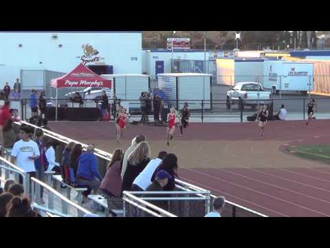 FSG 200m vs Servite & Rosary 3-9-16 - Los Alamitos Girls