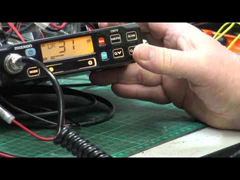 Maxon CM70 UK CB CE MultiNorm CB radio (mobile) - On The Air test