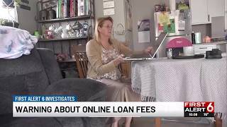 Warning about online loan fees