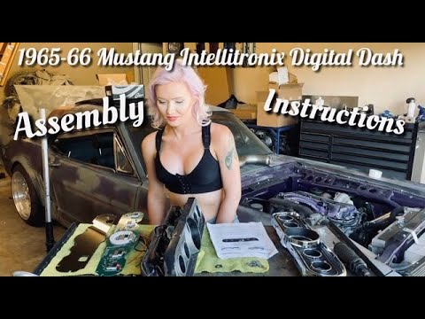 1965-1966 Ford Mustang Intellitronix Digital Dash Assembly Install How To