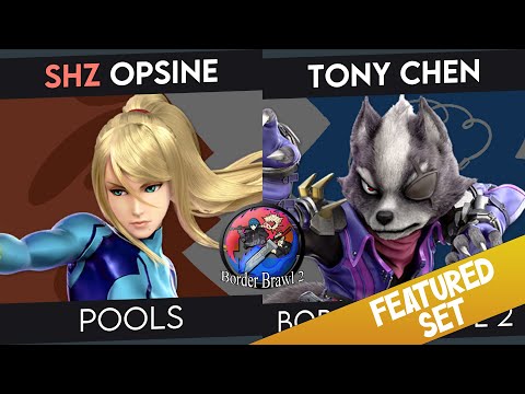 Border Brawl 2 - SHZ | Opsine (ZSS) Vs. Tony Chen (Wolf) - Pools - Smash Ultimate