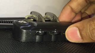How to unlock TSA007 lock.. forgotten lock code
