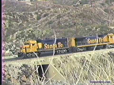 Classic Railroad Series 201 - ATSF and SP at Blue Cut February 24, 1993