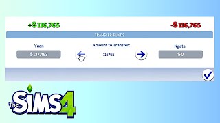 How to Transfer Money from other sims households to make yourself super Rich | The Sims 4