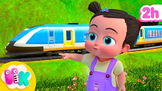 Trains for Kids 🚂 The Train Song 🚅 Songs for Toddlers | HeyKids Nursery Rhymes