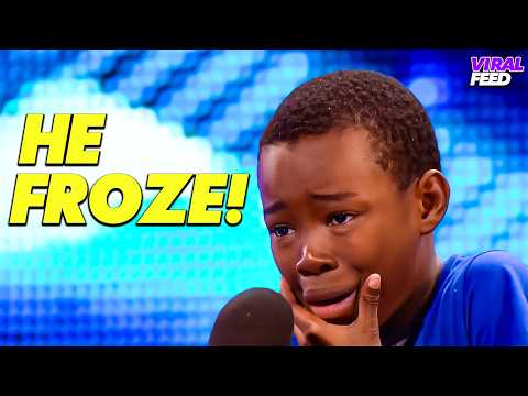 9-Year-Old Boy FREEZES on Stage...Then THIS Happens!