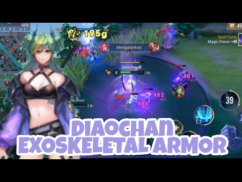 Gameplay: Diaochan Exoskeletal Armor || Arena Of Valor | Liên Quân | RoV | 傳說對決 | 伝説対決 | 펜타스톰