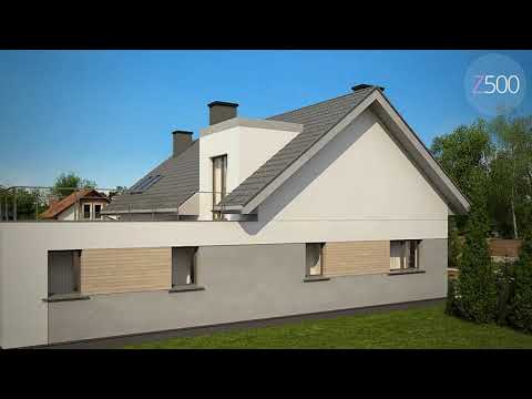 Z358 - Gotowy projekt domu z poddaszem użytkowym we współczesnym stylu do 170 m2